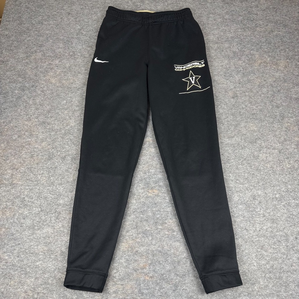 Nike Vanderbilt Commodores Football Sweatpants Joggers Black Team Issued Mens XS